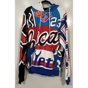 Official Post Game Apparel Michael Jordan Patchwork Hoodie Sz 2XL RARE SEE DESC
